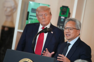 Nvidia CEO says he’s in talks with Trump admin about selling Blackwell chip to China