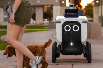 Man with cerebral palsy films delivery robot colliding with mobility scooter in viral video