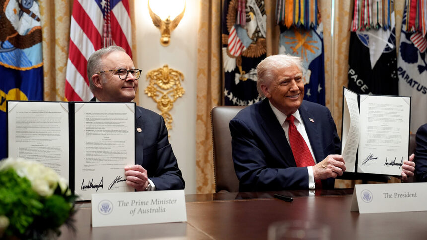 Trump, Australian PM sign $8.5B critical minerals deal to counter China dominance in rare earths