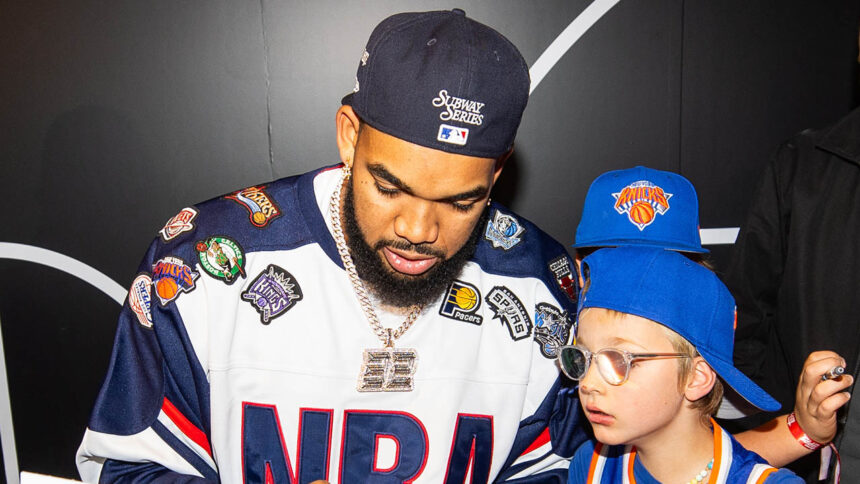 Knicks star Karl-Anthony Towns pulls rare, valuable Cooper Flagg rookie card at Topps NBA launch event 1 Knicks star Karl-Anthony Towns pulls rare, valuable Cooper Flagg rookie card at Topps NBA launch event
