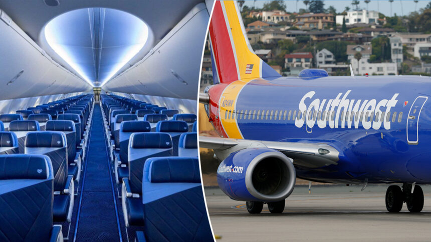 Southwest Airlines reveals redesigned cabin, new seats in shift to 'elevated' flying experience